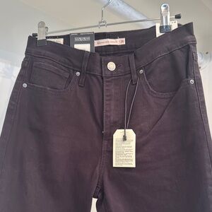COPY - Levi's Black Slim Straight Jeans Solid Color